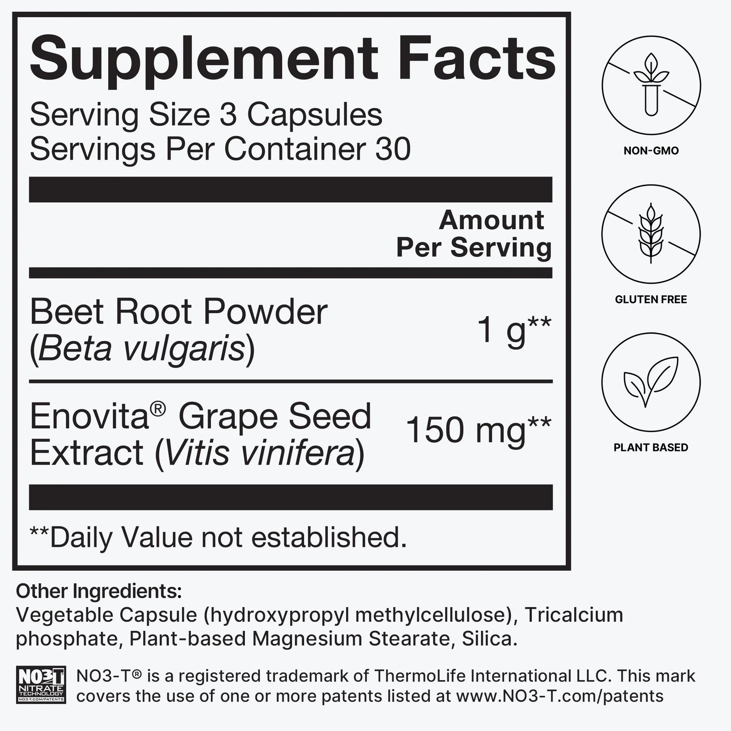 Superbeets Beet Root Capsules - Support Healthy Blood Pressure - 90 Count
