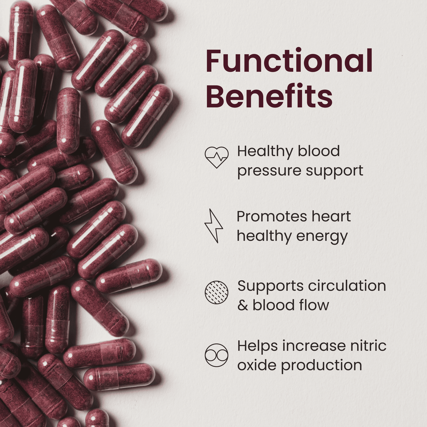 Superbeets Beet Root Capsules - Support Healthy Blood Pressure - 90 Count