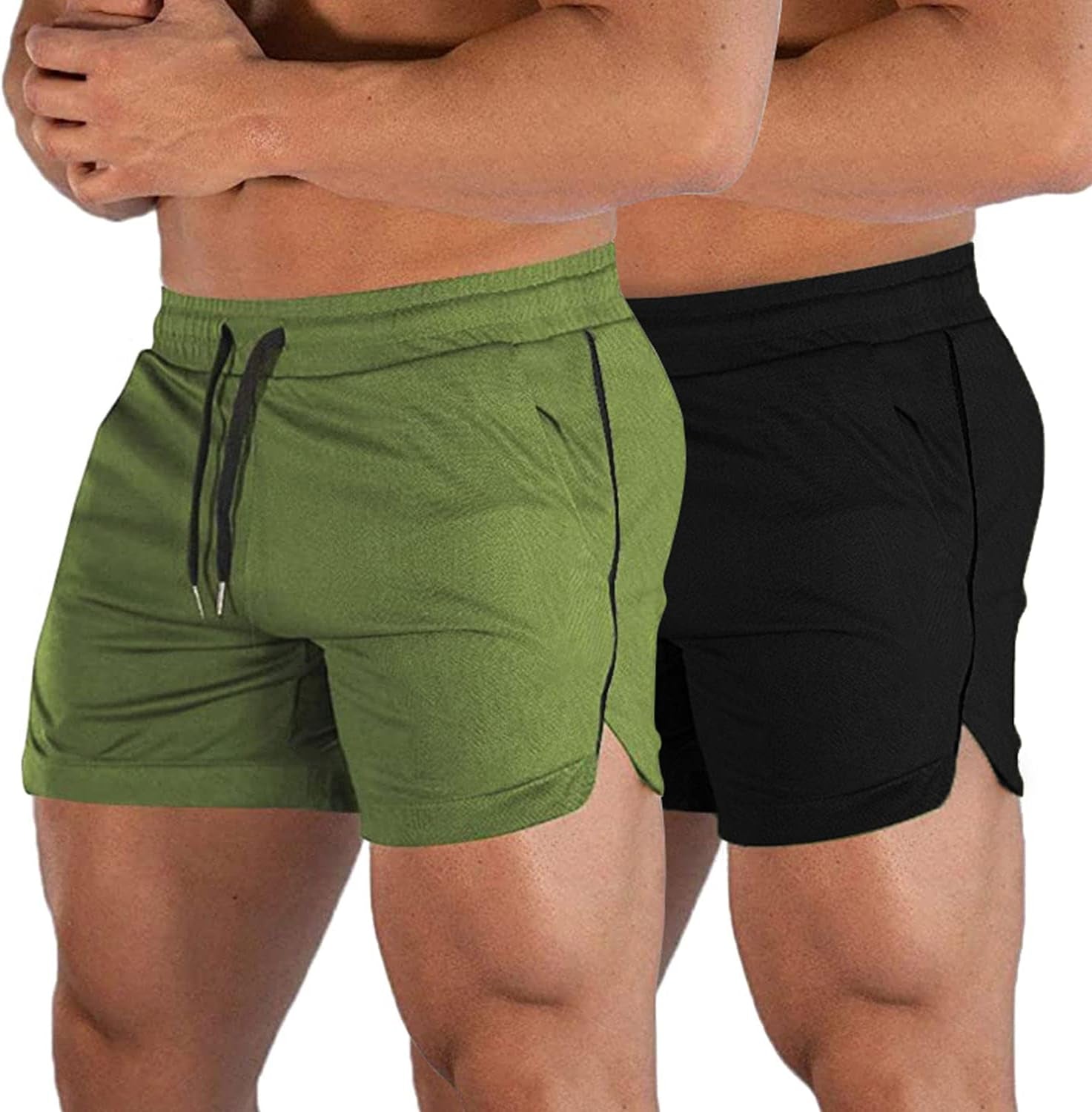 Men'S Athletic Shorts Gym Workout Short Shorts Casual Shorts Running Bodybuilding 5 Inch Inseam Shorts