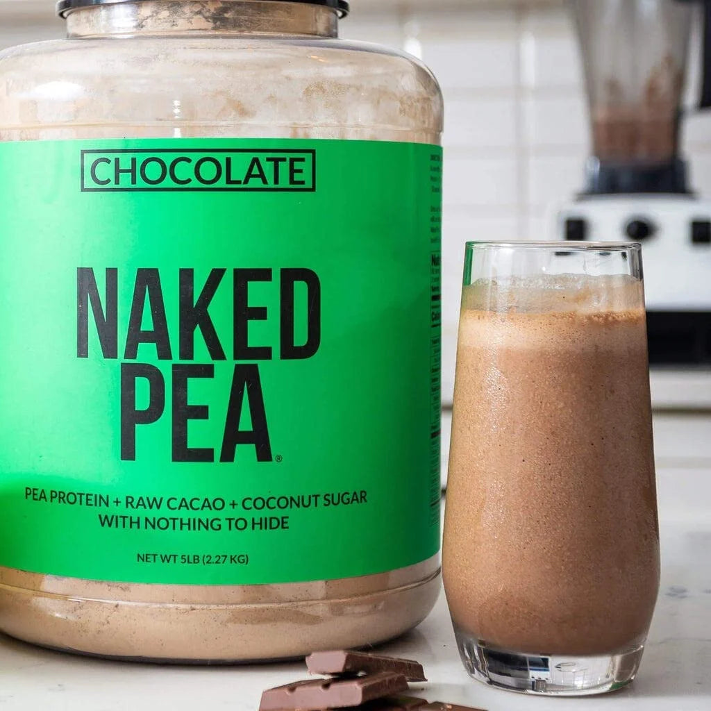 Naked Pea - Chocolate Pea Protein Isolate, Only 3 Ingredients, 19G Chocolate Vegan Protein, 5LB