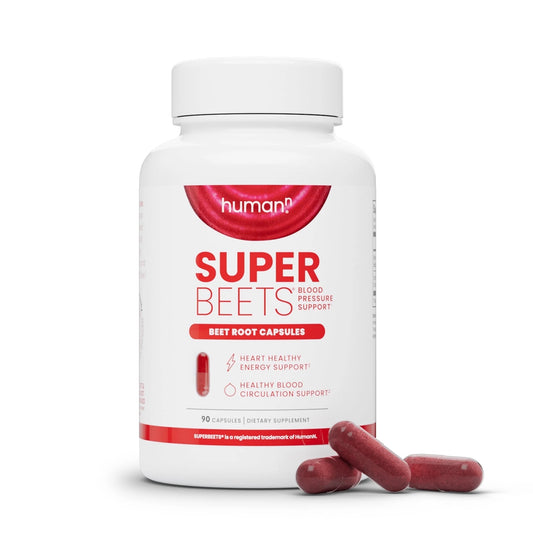 Superbeets Beet Root Capsules - Support Healthy Blood Pressure - 90 Count