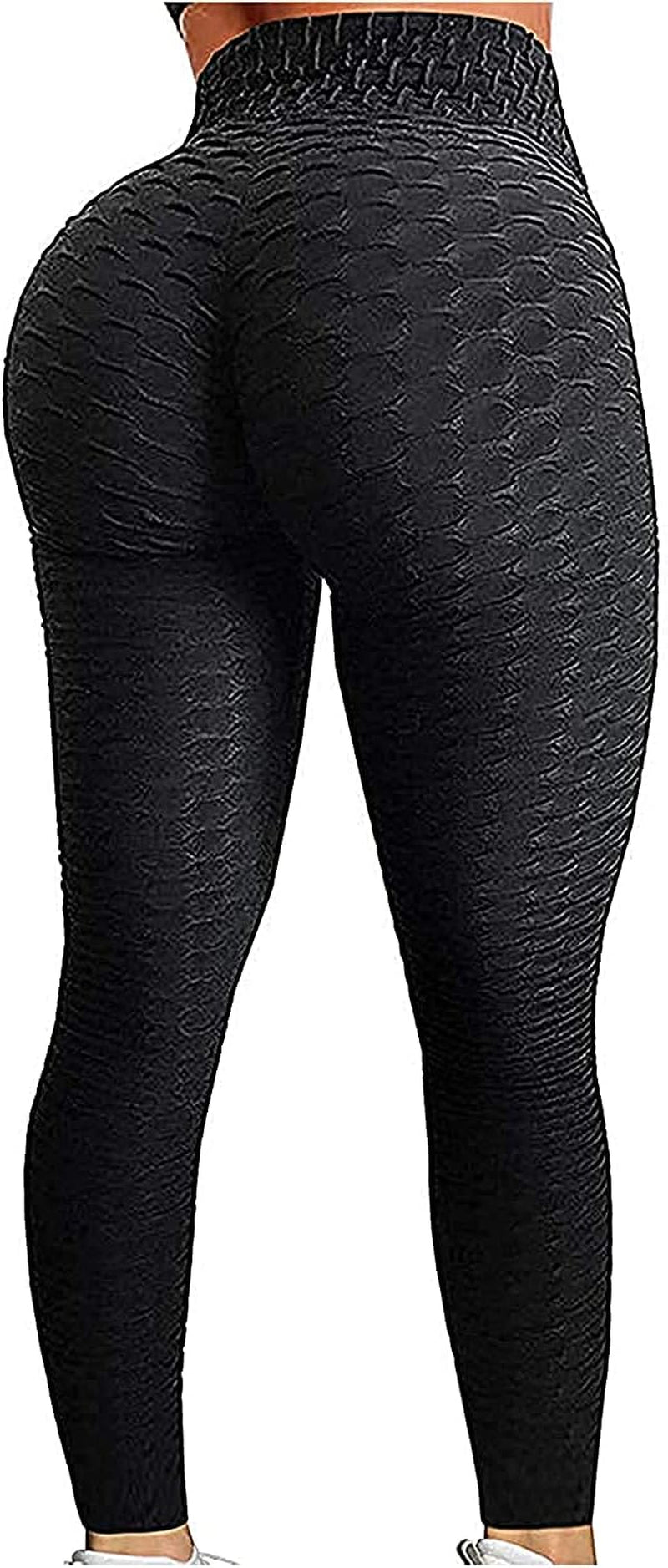 Booty Leggings for Women Textured Scrunch Butt Lift Yoga Pants Slimming Workout High Waisted anti Cellulite Tights